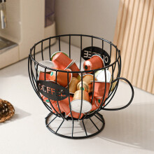 Étagère de rangement pour dosettes de café – Panier en métal en forme de tasse pour dosettes K-Cup et en-cas, étagère de présentation en fer