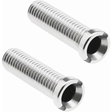 2pcs Kitchen Sink Strainer Screw 304 Stainless Steel Strainer Waste Threaded Screw Connector M12 45mm Sink Bolt Screw for Wash Basin Strainer Stopper
