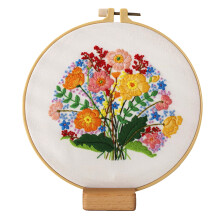 Blingpainting håndholdt blomsterbroderikit – nemt, bærbart, smukke design, kompatibelt med gør-det-selv-begyndere