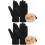 Dame vinterhandsker med fleecefor og touchscreen i uld 1