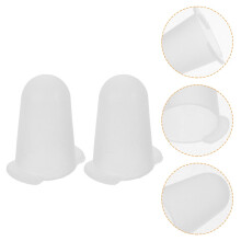 Cake Baking Kit White 2Pcs 1.3X0.7X0.7in Silicone Prevent Damage Easy to Clean