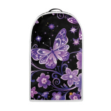Purple Butterfly and Floral Pattern Multifunctional Mixer Blender Cover with Not Easy to Fade Stylish Coffee Maker Protection Kitchen