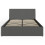 Ascot Kingszie 5ft Ottoman Storage Fabric Bed Grey 6