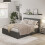 Ascot Kingszie 5ft Ottoman Storage Fabric Bed Grey 1