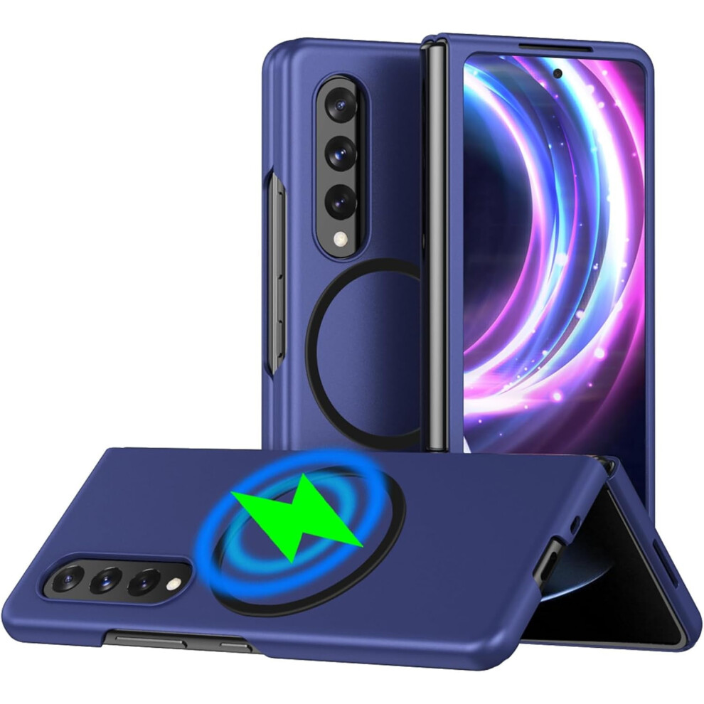 Magnetic Case For Samsung Galaxy Z Fold 4, Magsafe Compatible, Dual-Layer Military-Grade Drop & Scratch Resistant, Wireless Charging Support 9479868074828