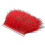 (Red) 2m ostrich feather ribbon selvage for millinery projects 1