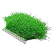 (Apple Green) 2m ostrich feather ribbon selvage for millinery projects