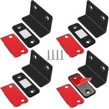 Magnetic clipper magnets for cabinet doors Jiayi 4 pieces L-shaped door paintings Self-adhesive for furniture cabinet magnet strong magnetic lock clos