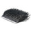 (Black) 2m ostrich feather ribbon selvage for millinery projects 1