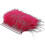 (Watermelon Red) 2m ostrich feather ribbon selvage for millinery projects 1