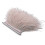 (skin pink) 2m ostrich feather ribbon selvage for millinery projects 1