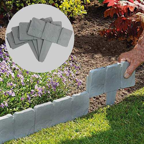 20 Stück Simulation Gartenkunststoffzaun Dekorativer Gartenzaun 2
