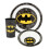 DC Comics DC Comics Batman 3 Piece Tableware Set (Unisex Kids Black) 1