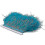 (Peacock Blue) 2m ostrich feather ribbon selvage for millinery projects 1