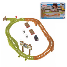 Thomas & Friends 17 Pc Diesel's Adventure Push Along Train Railway Track Playset