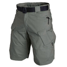 (4XL, Green) Men's Waterproof Tactical Work Shorts, Casual Military Combat Shorts, Lightweight Breathable Hiking Fishing Outdoor Cargo Shorts