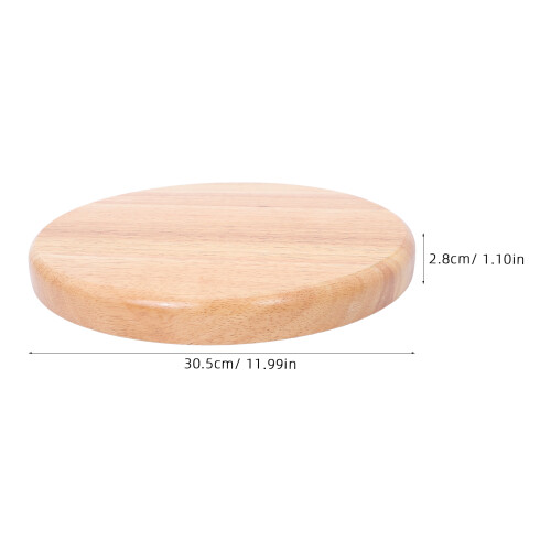Asiento Madera Redondo Para Taburete Cocina Color Marrón 1