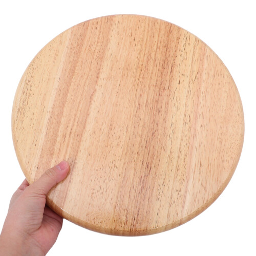 Asiento Madera Redondo Para Taburete Cocina Color Marrón 2