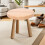Asiento Madera Redondo Para Taburete Cocina Color Marrón 4