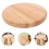 Asiento Madera Redondo Para Taburete Cocina Color Marrón 9