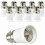 10pcs white PBT material high temperature resistant b22 bayonet to e27 screw socket adapter 1
