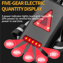 Biking Night Running Lights for Outdoor LED Chest Front Red Warning USB Rechargeable IPX4 Waterproof