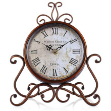 Vintage Tisch Uhr Antike Kamin Uhr Batterie Betriebene, Nicht Tickende Retro Uhr Kleine Schreibtisch Uhr für Zuhause
