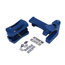 Coupe-bandes à lame simple et double, outil de coupe manuel à ressort pneumatique, poignée ergonomique pour travaux de finition en mélamine et PVC
