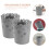 2Pcs Small Grey Plastic Garbage Storage Bin Desktop Trash Can 9