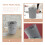 2Pcs Small Grey Plastic Garbage Storage Bin Desktop Trash Can 10