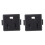 2X AC 125V 15A Panel Mount US Outlet Power Socket Black 1