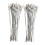60Pcs Stainless Steel Screw Locking Wire Keychain Cable Key Rings Outdoor Accessory 1