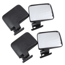 4X Cart Mirrors - Universal Folding Side View Mirror for Carts Club Car, Ezgo, , Star, Zone Carts