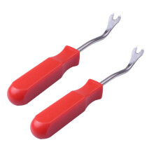 2X TürVerkleidungsblende Innen Verkleidung Clip Entferner Werkzeug Schraubendreher Nagel Abzieher 4 Zoll Rot