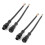 4X 8 Pin M/F Plug Waterproof Connector Cable Black 1