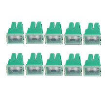 10 x Green 40A Female Plug in Blade Cartridge PAL Fuse for Car