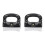 2X Home Black Silver Bakelite Handle for Fry Pan Saucepan Cookware 1