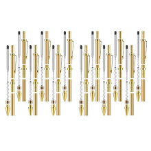 Kit de 12 Bolígrafos Retráctiles para Torneado de Madera de 8 mm con Recambios. Suministros para Torneado de Madera.