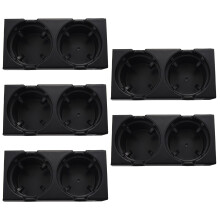 5X Car Center Console Water Cup Holder Beverage Bottle Holder Coin Tray for  3 Series E46 318I 320I 98-06 Black