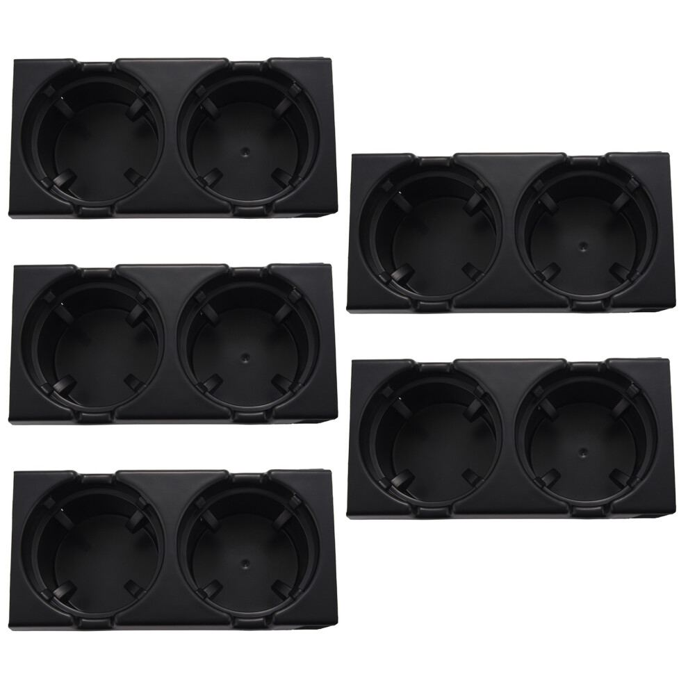 5X Car Center Console Water Cup Holder Beverage Bottle Holder Coin Tray For 3 Series E46 318I 320I 98-06 Black 6031955072396