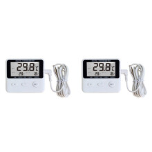 2X LCD Digital Probe Sensor Thermometer Water Tank Swimming Pool Refrigerator Aquarium Wine Cellar Thermometer