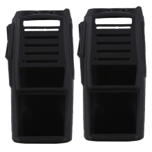 2X Handheld Radio Silicone Cover Protect Case for  Uv-82 Black