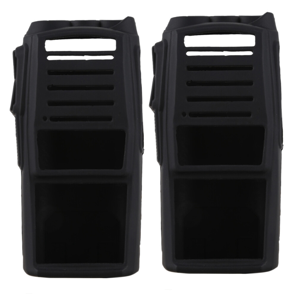 Torribaly 2X Handheld Radio Silicone Cover Protect Case For Uv-82 Black