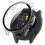 (Transparent) Compatible For Garmin Forerunner 265S Anti-scratch PC Watch Case with Tempered Glass Screen Protector 1