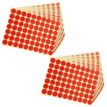 30Stck 19mm Kreise Runde Code Aufkleber Selbst Klebende Klebrig Aufkleber Rot