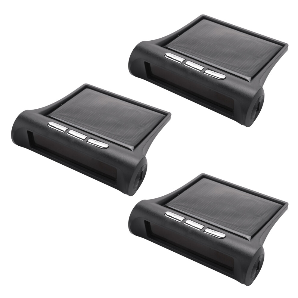 3X Solar Tpms Car Tire Pressure Alarm Monitoring System 4 External Automatic Alarm Tire Pressure Temperature Warning 6031893103770