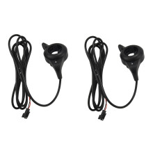 2X EBike Electric Bicycle Thumb Throttle, FT-21X Finger Throttle Accelerator, Speed Control 12-72V Universal