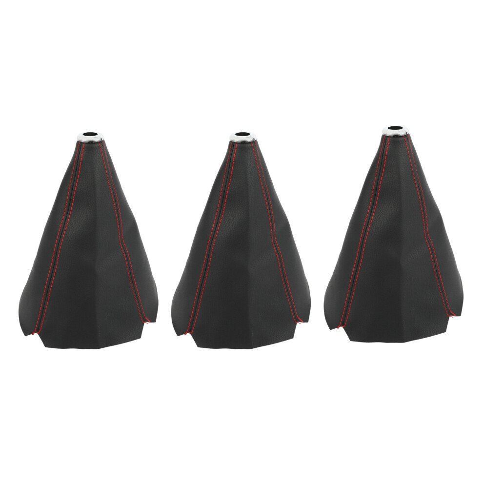 3X Universal Auto Manual Gear Shift Knob Boot Dust-Cover Gear Gaiter Cover Gear Shifter Boot Shift Knob Gaiter Boot 6031119164714