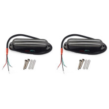 2X Schwarze Humbucker Single Coil Pickups Humbucker für Single Size Pickups E-Gitarre