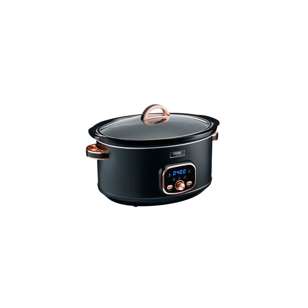 Cooks Professional 6.5L Digital Slow Cooker | / Rose Black/Gold